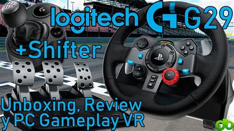 Logitech G29 Volante Palanca Marchas Shifter Unboxing Review Y Test