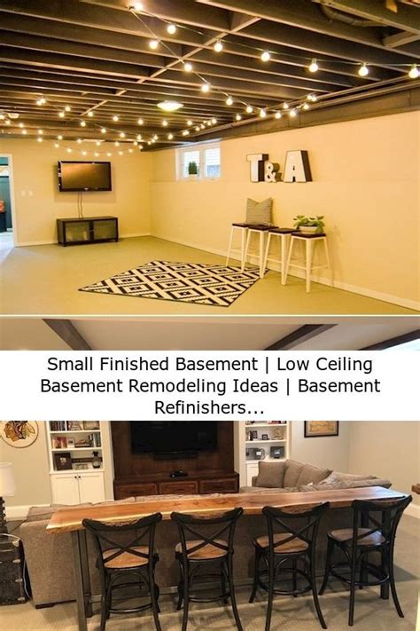 Small Finished Basement Low Ceiling Basement Remodeling Ideas