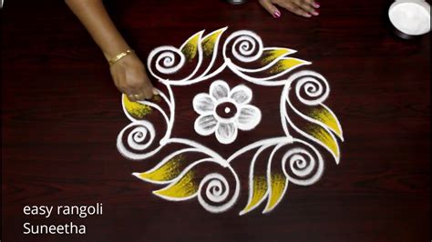 Small 3x2 Dots Rangoli Kolam Designs By Easy Rangoli Suneetha