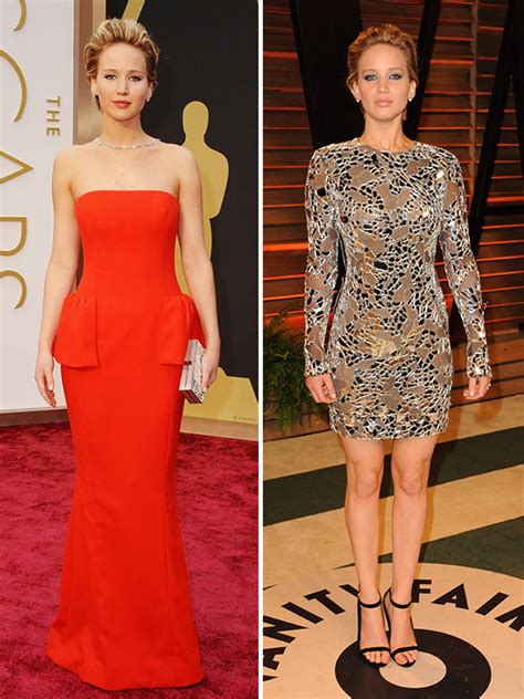 Pics Oscars After Party Dresses 2014 — Jennifer Lawrences Dress