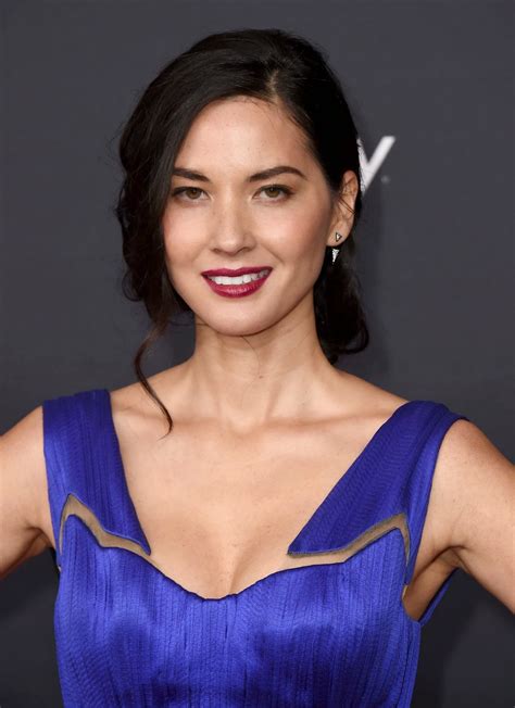Olivia Munn in a stylish blue gown at the 2015 NFL Honors in Phoenix