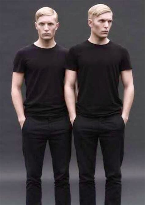 jon and mark norris quadruplets triplets twin models male models blond double vision evil