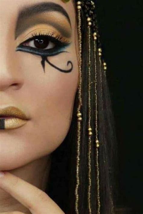 Cleopatra Egyptian Makeup Halloween Makeup Inspiration Goddess Makeup