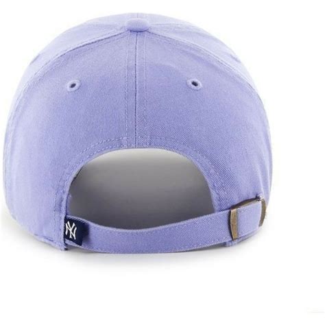 47 Brand Curved Brim Large Front Logo Mlb New York Yankees Purple Cap
