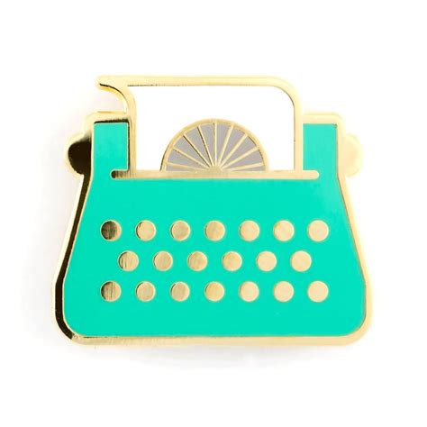 Typewriter Enamel Pin Etsy Newsies Jacket Pins Pin Game Gold Pin
