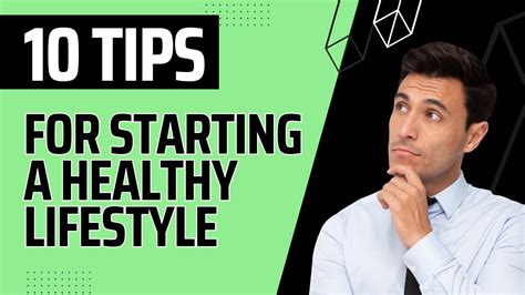 10 Tips For Starting A Healthy Lifestyle Youtube