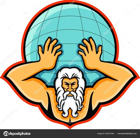 Atlas Holding World Mascot Stock Vector By ©yayimages 622327464