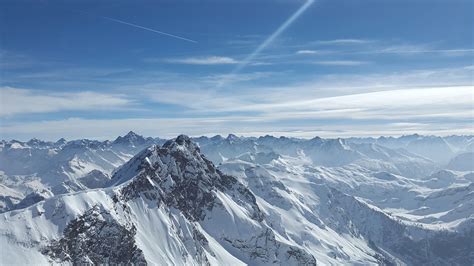 Free Picture Altitude Austria Blue Sky Clouds Cold Mountain