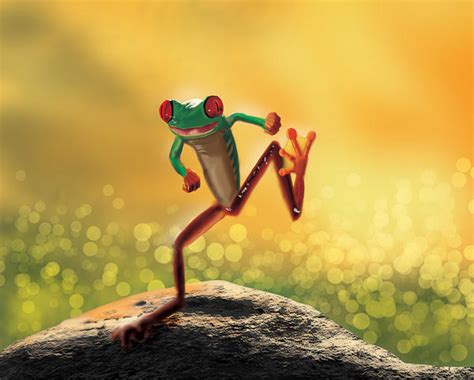 Happy Frog Dance By Khancopperfox On Deviantart
