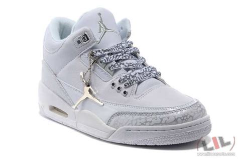 All White Jordan Shoes For Girls Nike Air Jordan 3 Retro Nike Basketball Shoes All White