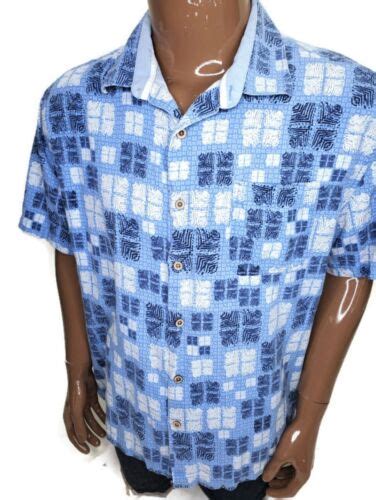 Nat Nast Button Up Short Sleeve Hawaiian Shirt Silk Blend Men S Size