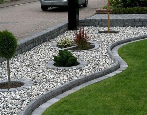 Black And White Rock Landscaping Ideas Pretty Cool Bloggers Gallery