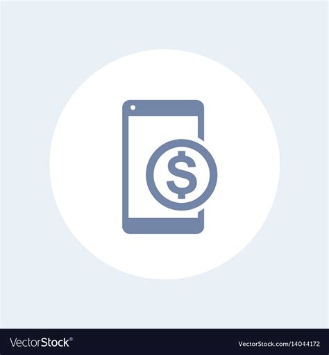 Mobile Banking Icon Royalty Free Vector Image Vectorstock