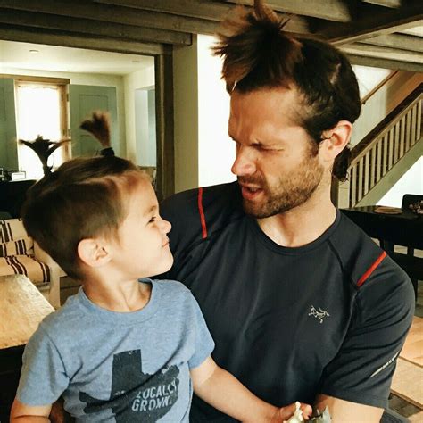 Jared Padalecki With His Son Supernatural Sam Supernatural Funny