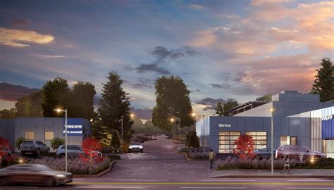 Architectural 3d Renderings Of Volvo Auto Dealership In California