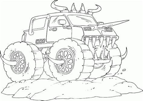 coloring pages monster trucks