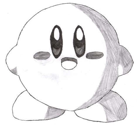 Pencil Drawing Of Kirby By Gothchik101 On Deviantart
