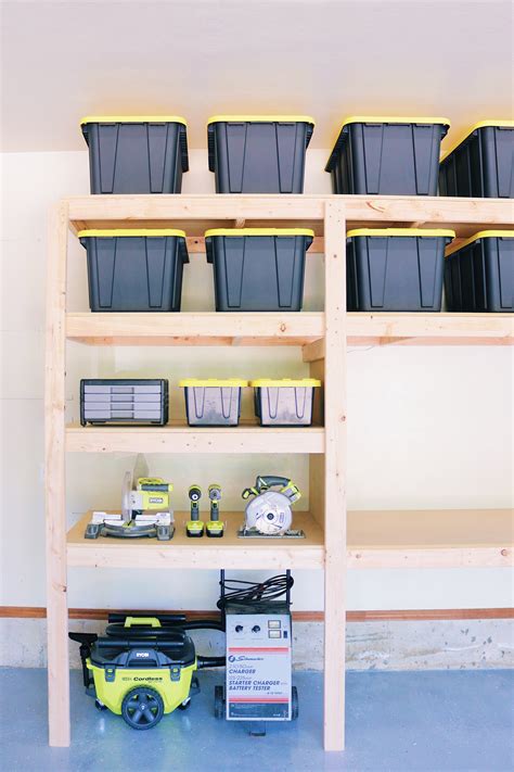 DIY Garage Shelves Modern Builds