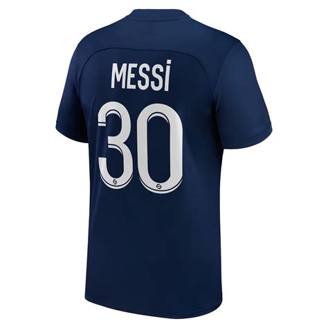 Paris Saint Germain Home Stadium Shirt 2022 23 With Messi 30 Printing