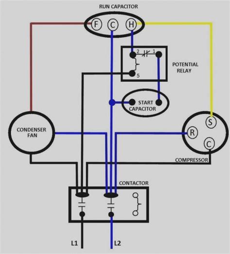 An electrical wiring diagram (also known as a circuit diagram or electronic schematic) is a pictorial representation of an. Dual Capacitor Wiring Diagram