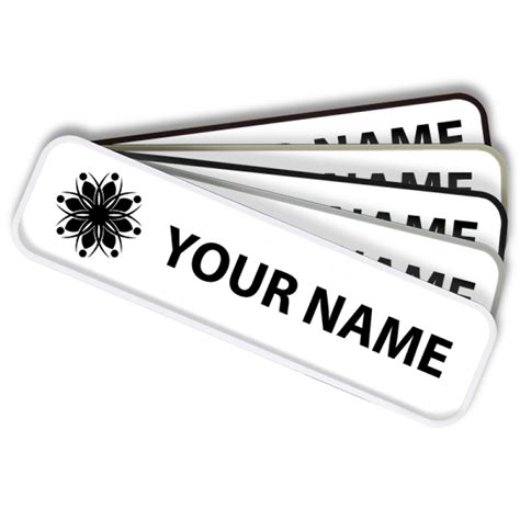 Engraved Plastic Name Plate W Removable Insert Name Tag Wizard