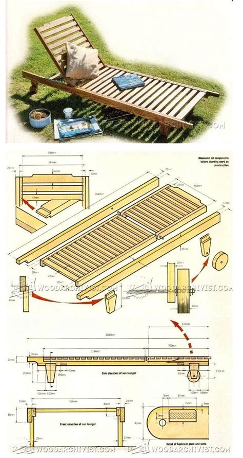 Sun Lounger Plans Outdoor Plans And Projects
