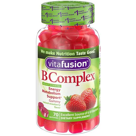 B vitamins play a critical role in energy production and red blood cell formation. Vitafusion B Complex Gummy Vitamins, 70 ct as low as $2.74 ...