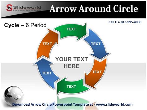 Powerpoint Circular Arrow Template