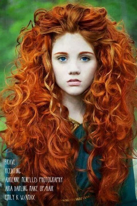Brave Live Merida Red Curly Hair Curly Hair Styles Red Hair
