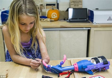 faith lennox gets 3d printed prosthetic hand that cost 50 to make daily mail online