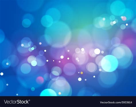 Blue Abstract Bokeh Light Background Royalty Free Vector
