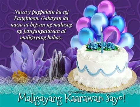 Tagalog Birthday Messages: A special day becomes even more special when
