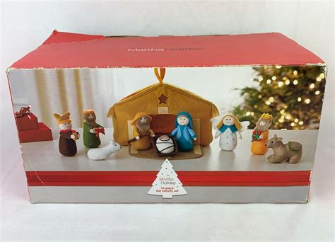 Martha Stewart Holiday Felt Nativity Set Retired Christmas Discontinued