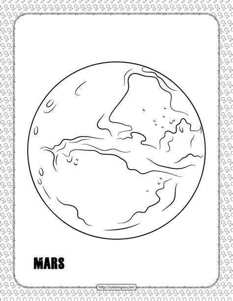 mars planet coloring pages artofit