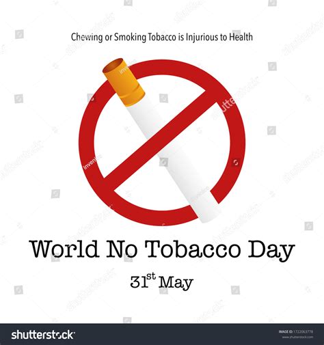 Creative Abstract World No Tobacco Day Stock Vector Royalty Free