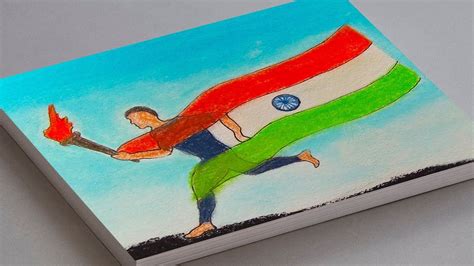 National Sports Day Poster Drawing With Oil Pastel Step By Step Easy