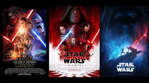 Sequel Trilogy Poster Art Star Wars Episodes Star Wars Episode Vii