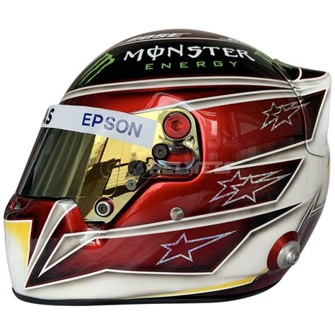Lewis Hamilton 2018 Abu Dhabi Gp Gp F1 Replica Helmet Full Size
