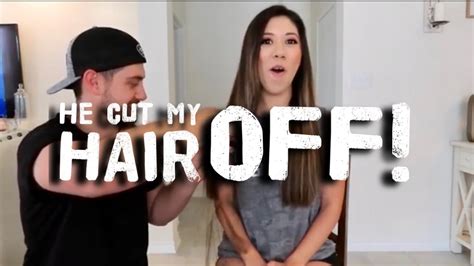 he cut my hair off quarantine did i lose my mind at home hair cut youtube