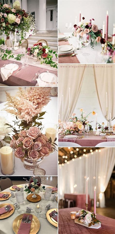 Dusty Rose Wedding Decor Regarding Trending 2020 Wedding Ideas Makeit