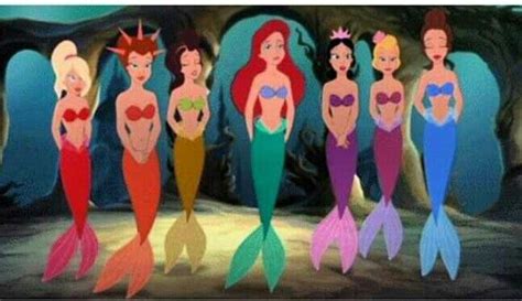 Sisters The Little Mermaid Mermaid Disney Disney