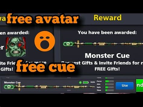 8 ball pool rewards links free coins + gifts | 15 january 2021. 8 ball pool🎱Monster cue😎and😍avatar😄free(link in ...