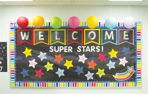 Welcome Super Stars Classroom Bulletin Board With Fadeless