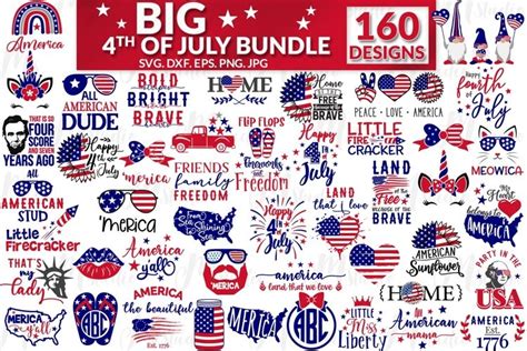 4th Of July SVG PNG DXF | AWESOME 44 Piece Patriotic Bundle
