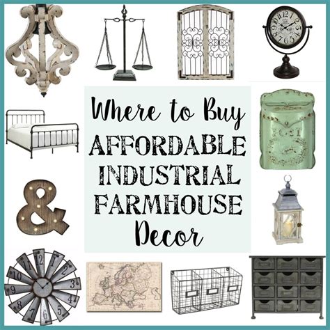 It's everything from rustic furniture and distressed paint finishes to unique storage solutions inspired by antique. Where to Buy Affordable Industrial Farmhouse Decor - Bless ...