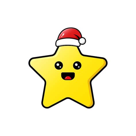 Premium Vector Cute Of Christmas Yellow Star