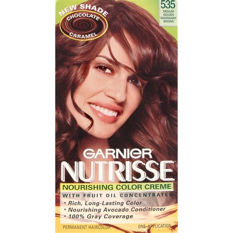 Most traditional ombrés begin dark at the roots and blend to a lighter color on the. Garnier Permanent Haircolor, Medium Golden Mahogany Brown ...