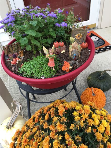 Made of polyresin, this garden gnome stands 13 inches tall and comes with a rechargeable. Tiny Harvest: A Thanksgiving Fairy Garden - Gnome Decor