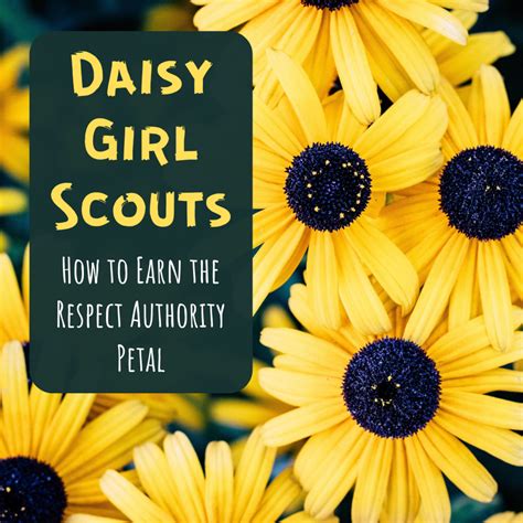 Daisy Girl Scouts Earning The Respect Authority Petal Wehavekids