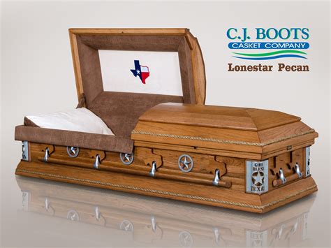 The Lonestar Pecan Is One Of Many Cj Boots Craft Casket Designs The